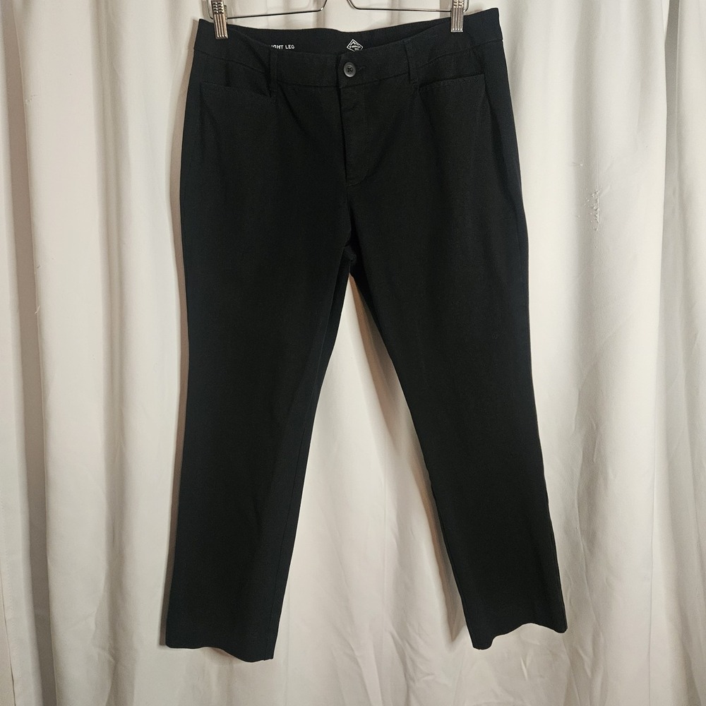 St Johns‎ Bay Pants Womens 14 Straight Leg Stretch Cropped Pants NWOT